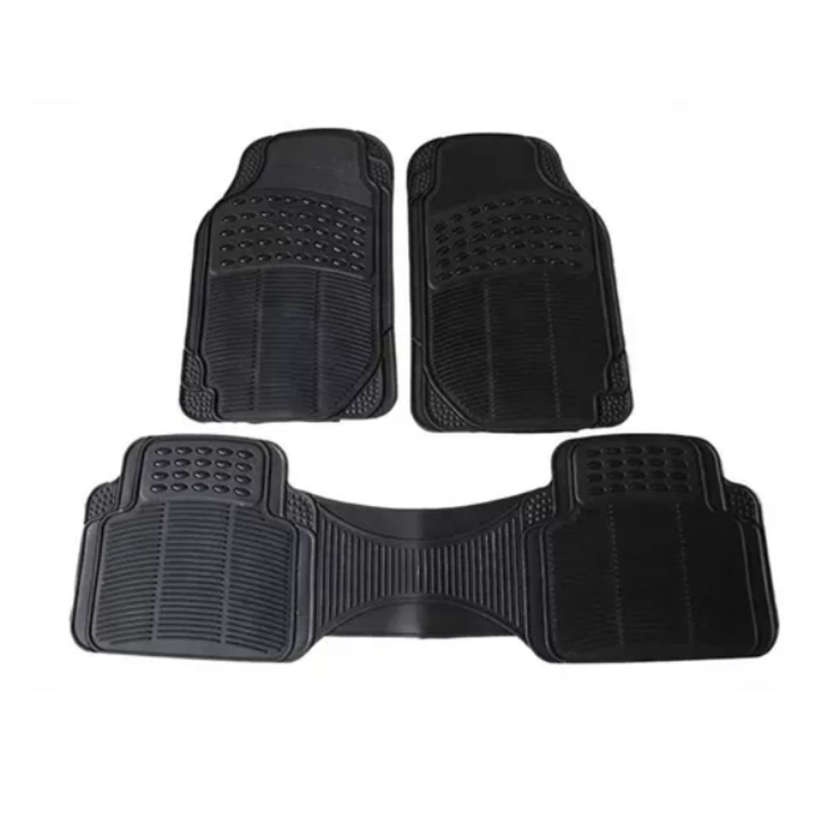 GENERICO - Set 3 Piezas Pisos De Goma Para Vehículos Universal Auto