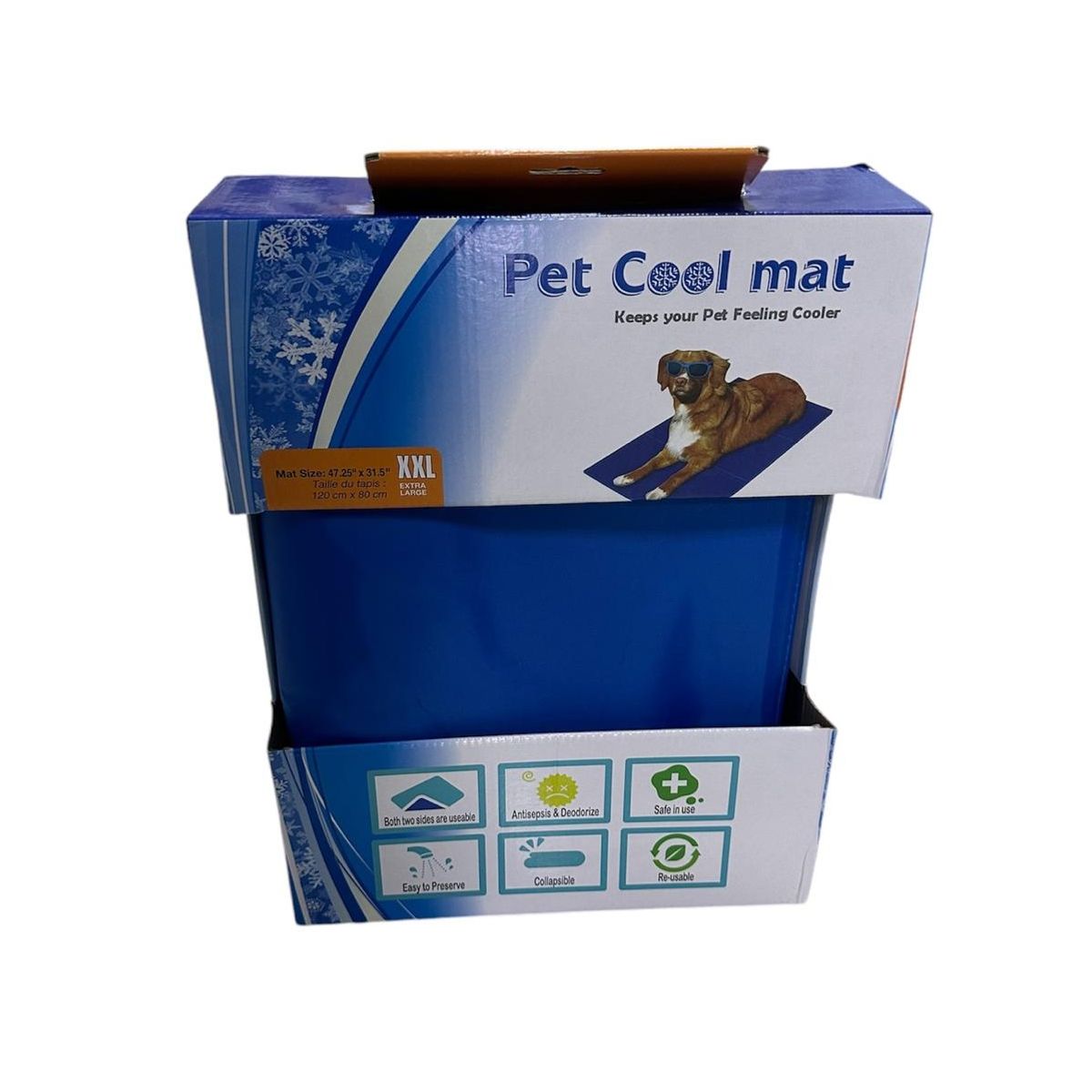 GENERICO - Manta Refrescante Para Mascotas Talla XXL 80x120cm