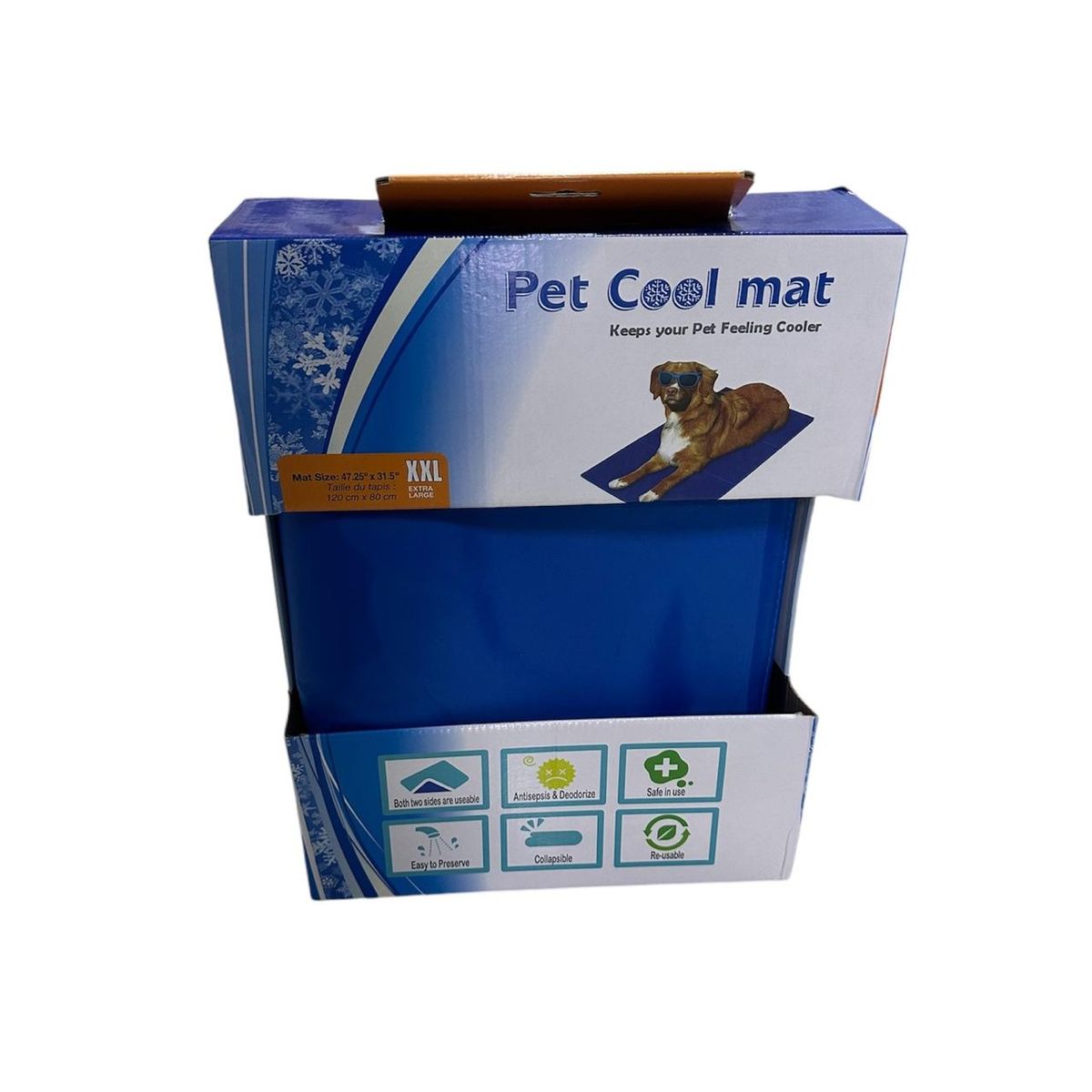 GENERICO - Manta Refrescante Para Mascotas Talla XXL 80x120cm