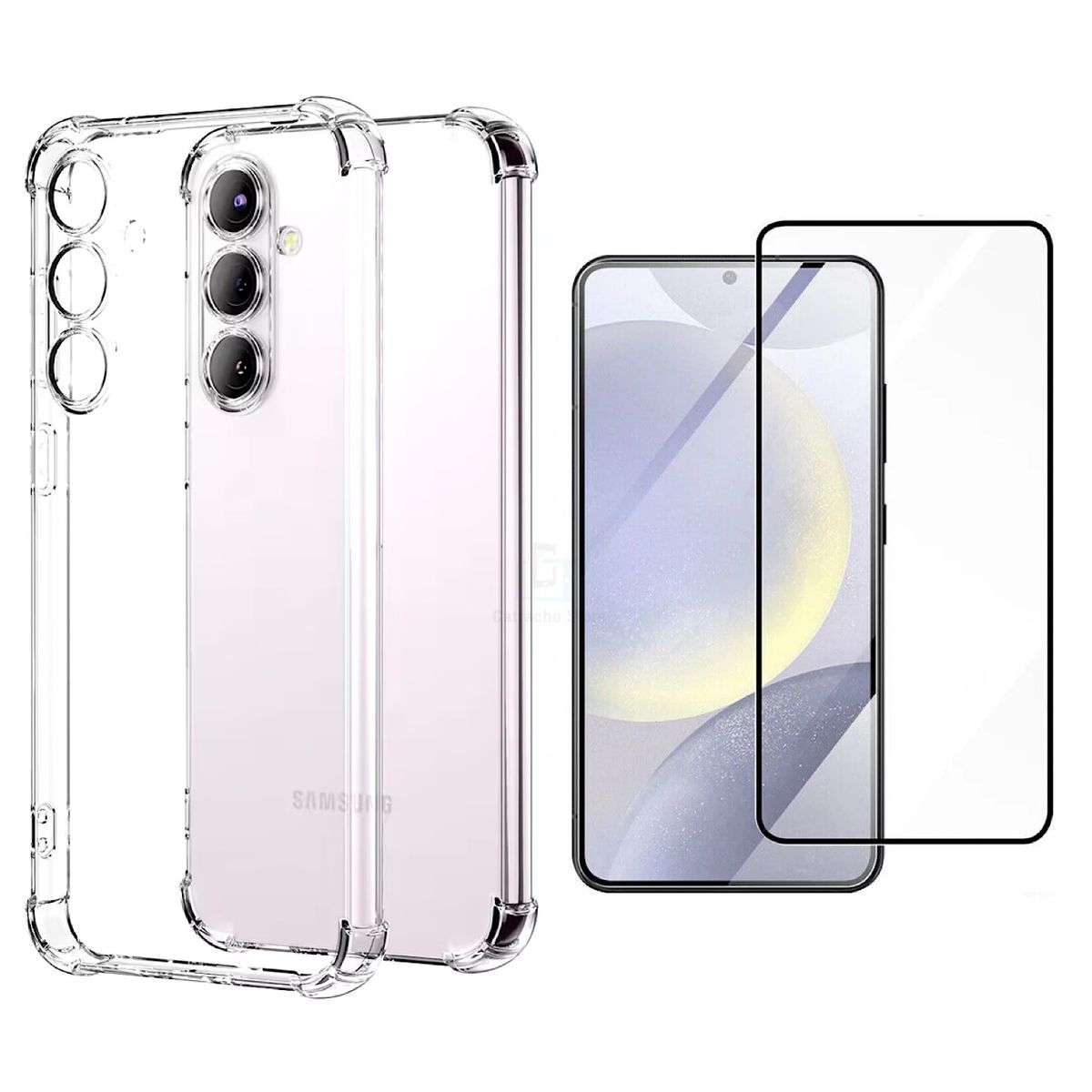 GENERICO - Carcasa Transparente Para Samsung S24 Fe - Lamina Vidrio