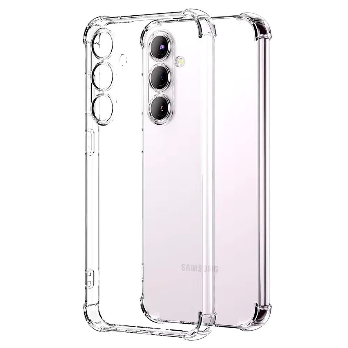 GENERICO - Carcasa Transparente Para Samsung S24 Fe - Lamina Vidrio