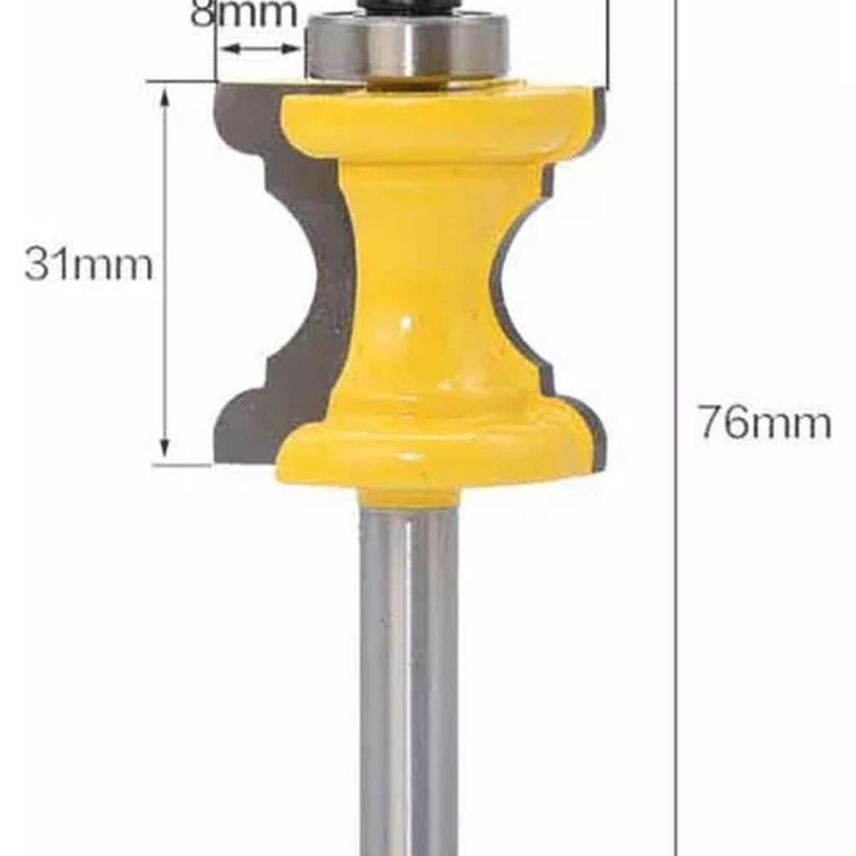 GENERICO - Fresa Madera Moldura Mesa Baranda Vástago ¼ 1pcs