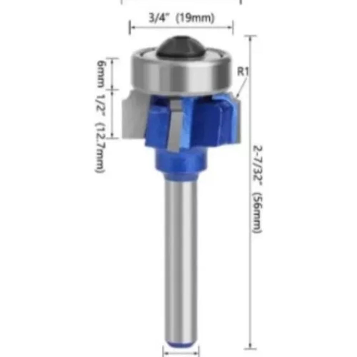 GENERICO - Fresa Madera Perfiladora De Tapacanto 1 mm Toma   ¼
