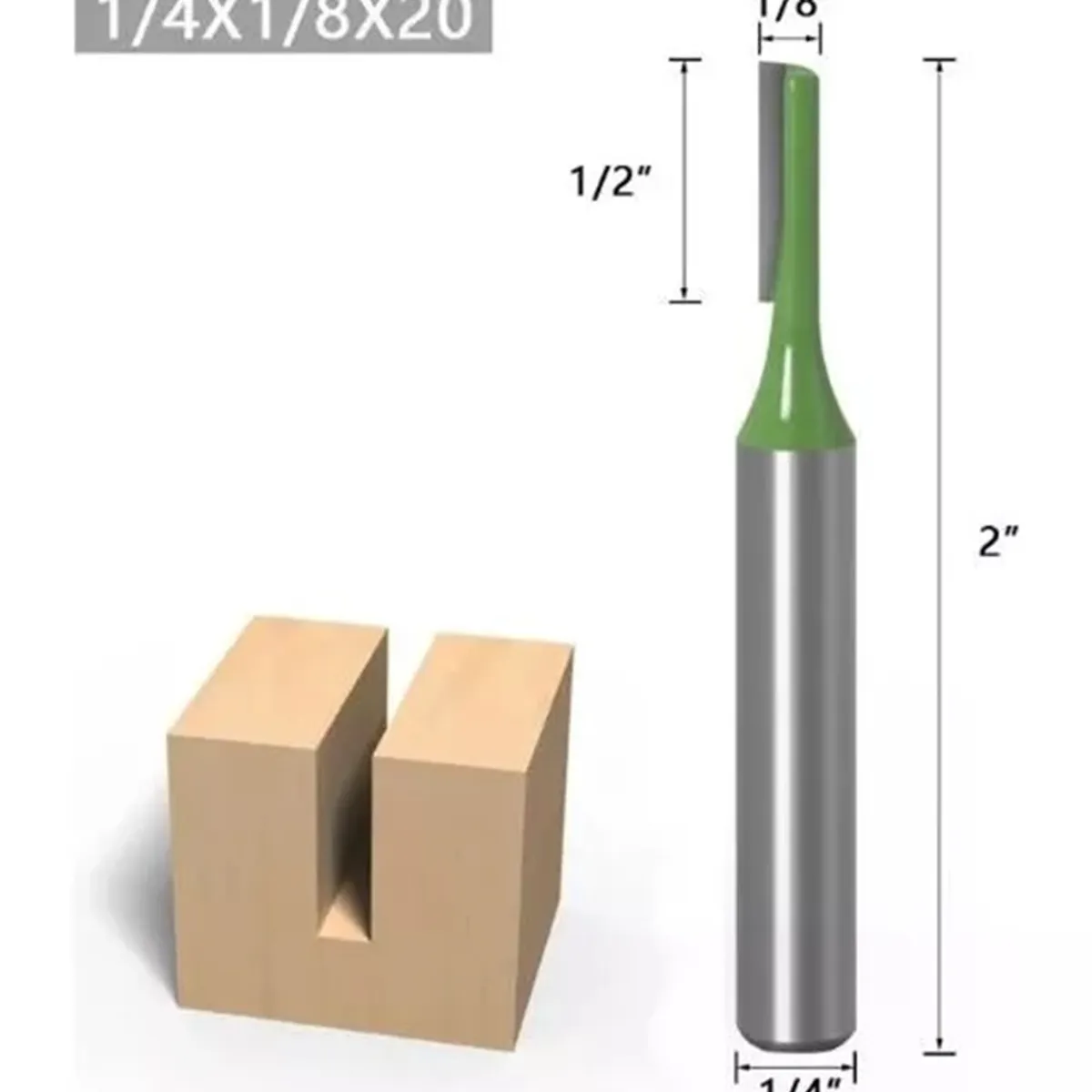 GENERICO - FRESA MADERA RECTA VASTAGO ¼ x
