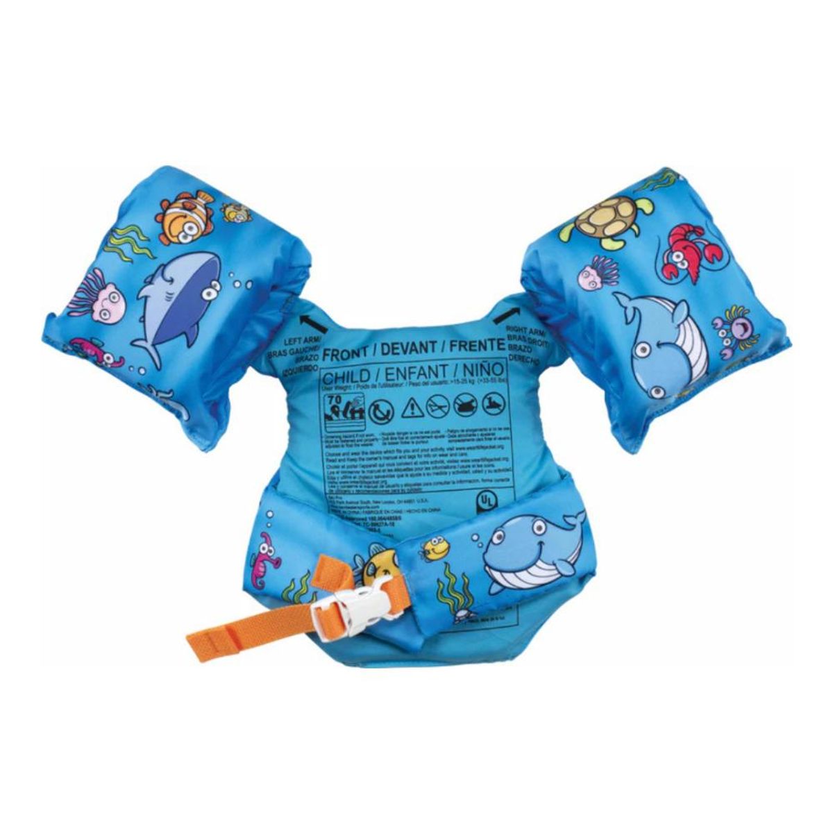 GENERICO - Connelly Flotador Nylon Niños 15-25 kg - Celeste