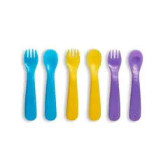 MUNCHKIN - Set De Tenedor Y Cucharas Que Cambian De Color (6 Piezas)