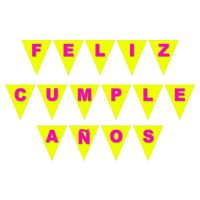 BANNER BANDERIN 3D FC AMARILLO FLUOR X1 UNI