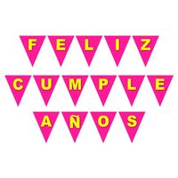 BANNER BANDERIN 3D FC FUCSIA FLUOR X1 UNI