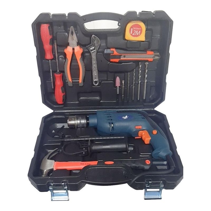 GENERICO - Kit de Herramientas y Taladro Eléctrico Portátil