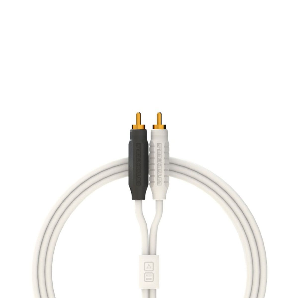 GENERICO - Cable RCA a RCA de 2 Metros Audio 20 Blanco Chroma DJ Techtools