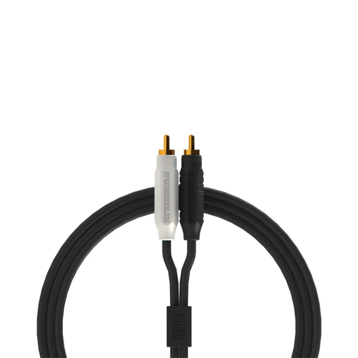 GENERICO - Cable RCA a RCA de 2 Metros Audio 20 Negro Chroma DJ Techtools