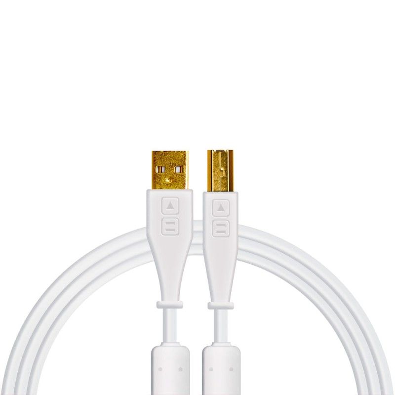 GENERICO - Cable USB-A a USB-B 15 Metros Blanco Chroma Cables DJ Techtools