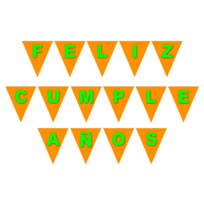 GENERICO - BANNER BANDERIN 3D FC NARANJA FLUOR X1 UNI