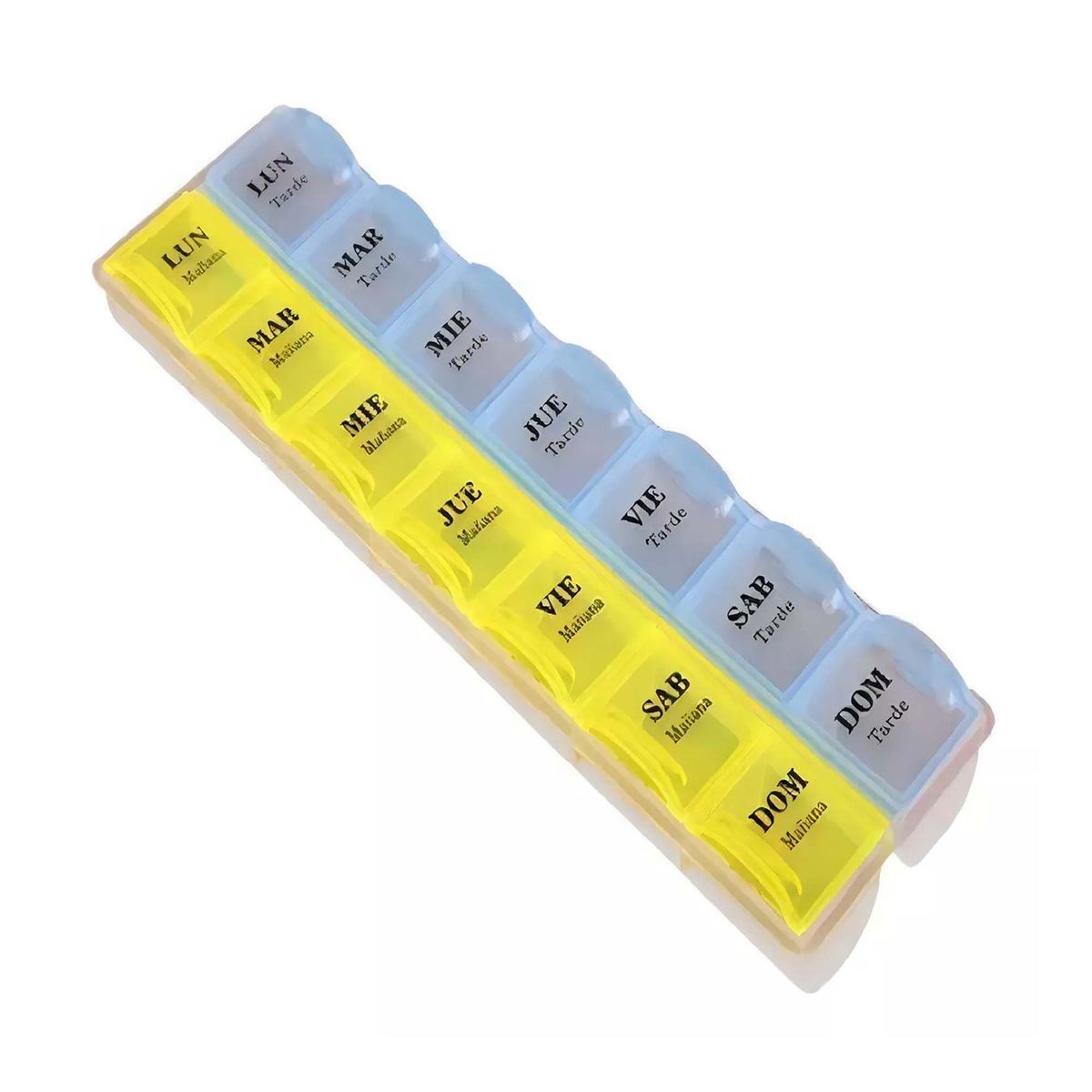 GENERICO - Organizador De Pastillas Pastillero Semanal 2 Tomas Diarias