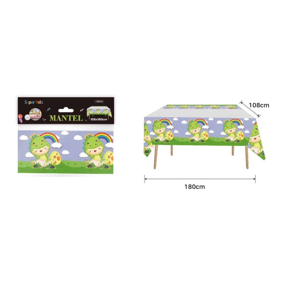 GENERICO - Mantel De Mesa Para Fiesta Dinosaurio
