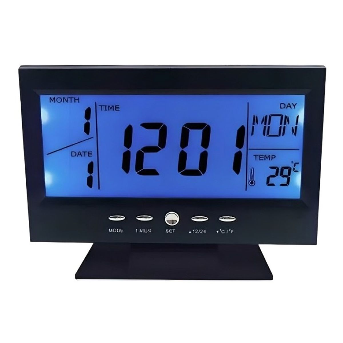 OEM - Reloj Despertador Digital Pantalla Lcd Led Ds-8082