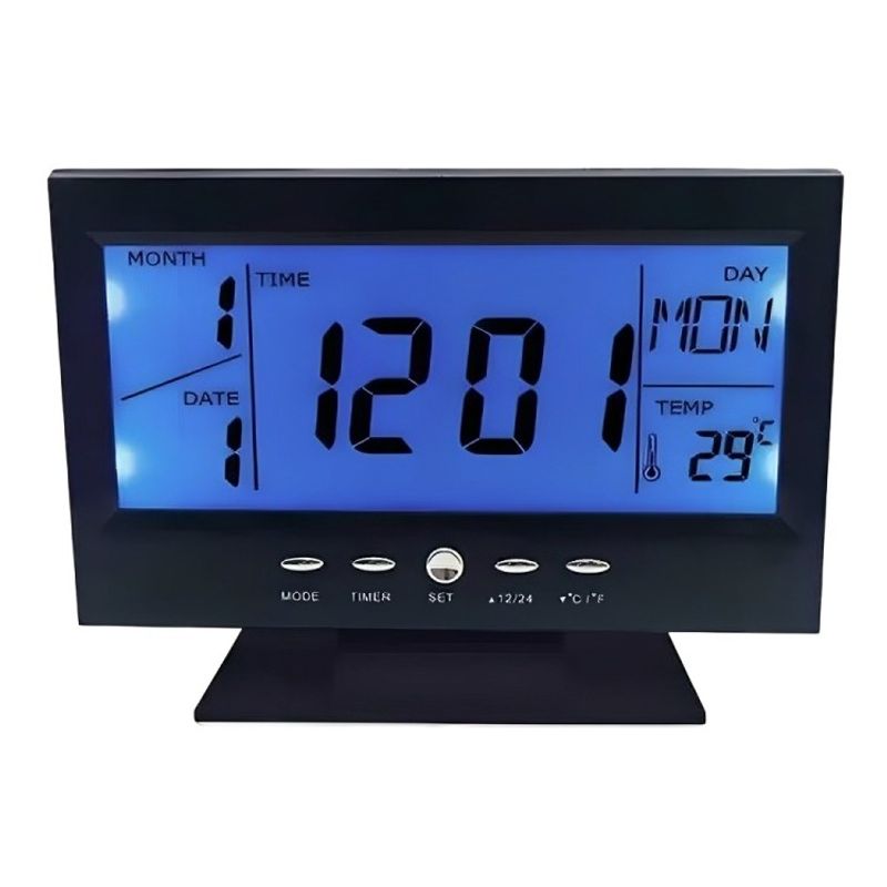 OEM - Reloj Despertador Digital Pantalla Lcd Led Ds-8082