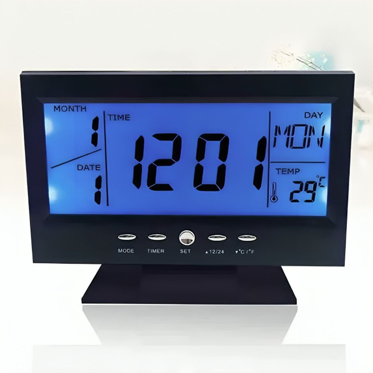 OEM - Reloj Despertador Digital Pantalla Lcd Led Ds-8082