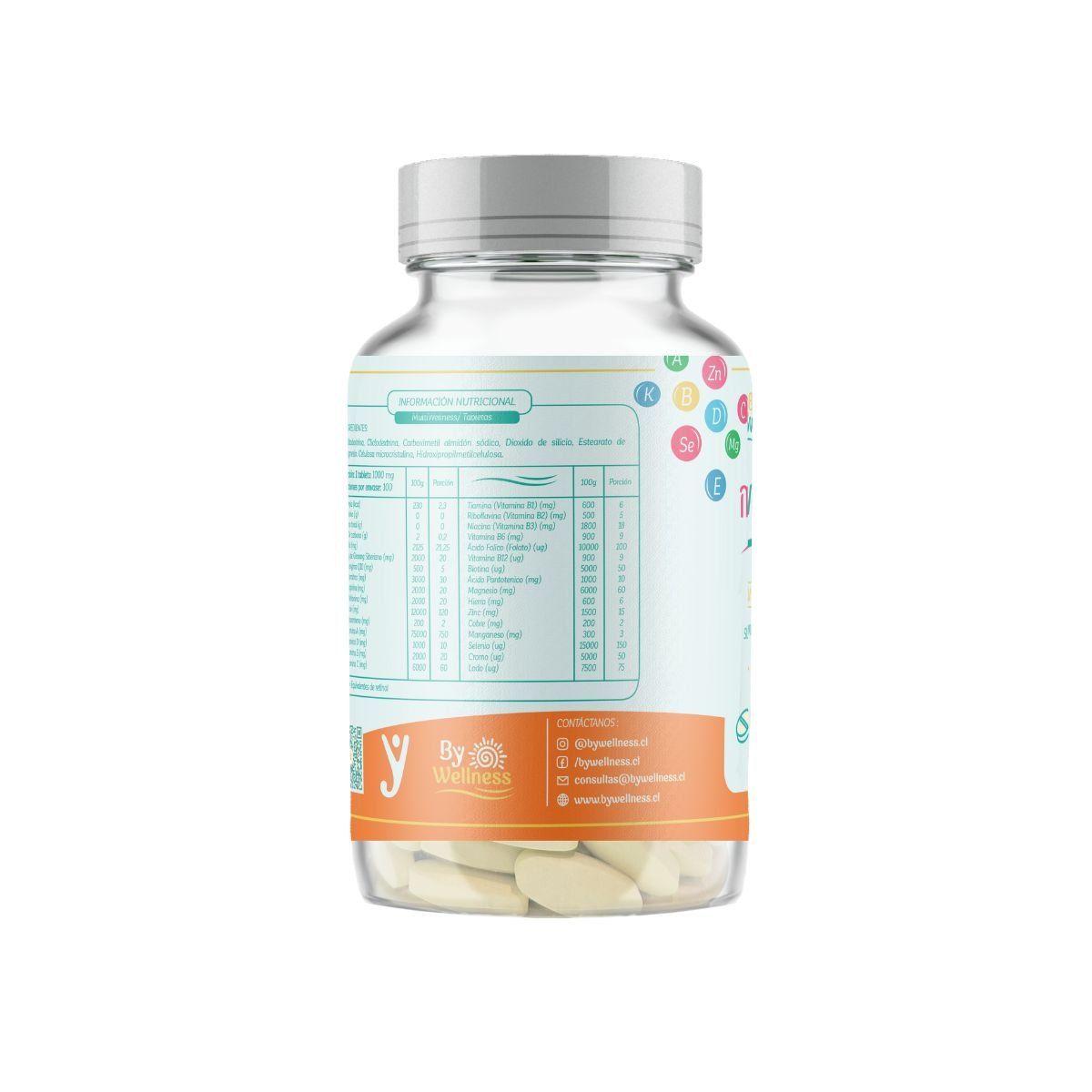 GENERICO - MULTIVITAMINICO VITAMINAS - MINERALES 100 TABLETAS- 100 SERVICIOS