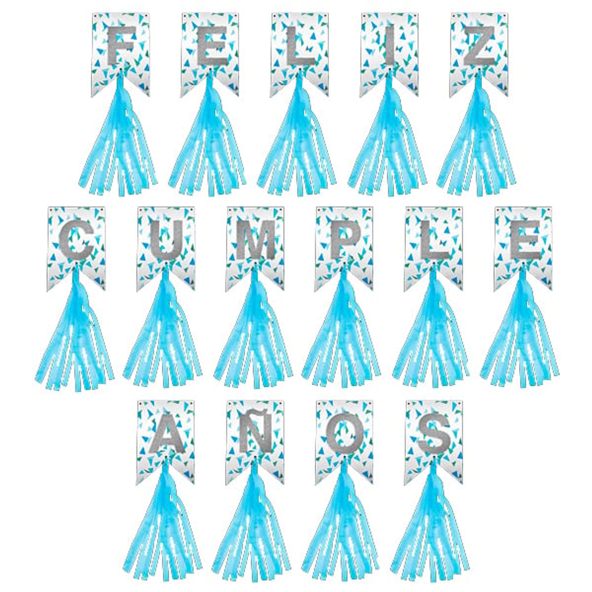 GENERICO - BANNER FC FLECOS 3D CELESTE X1 UNI