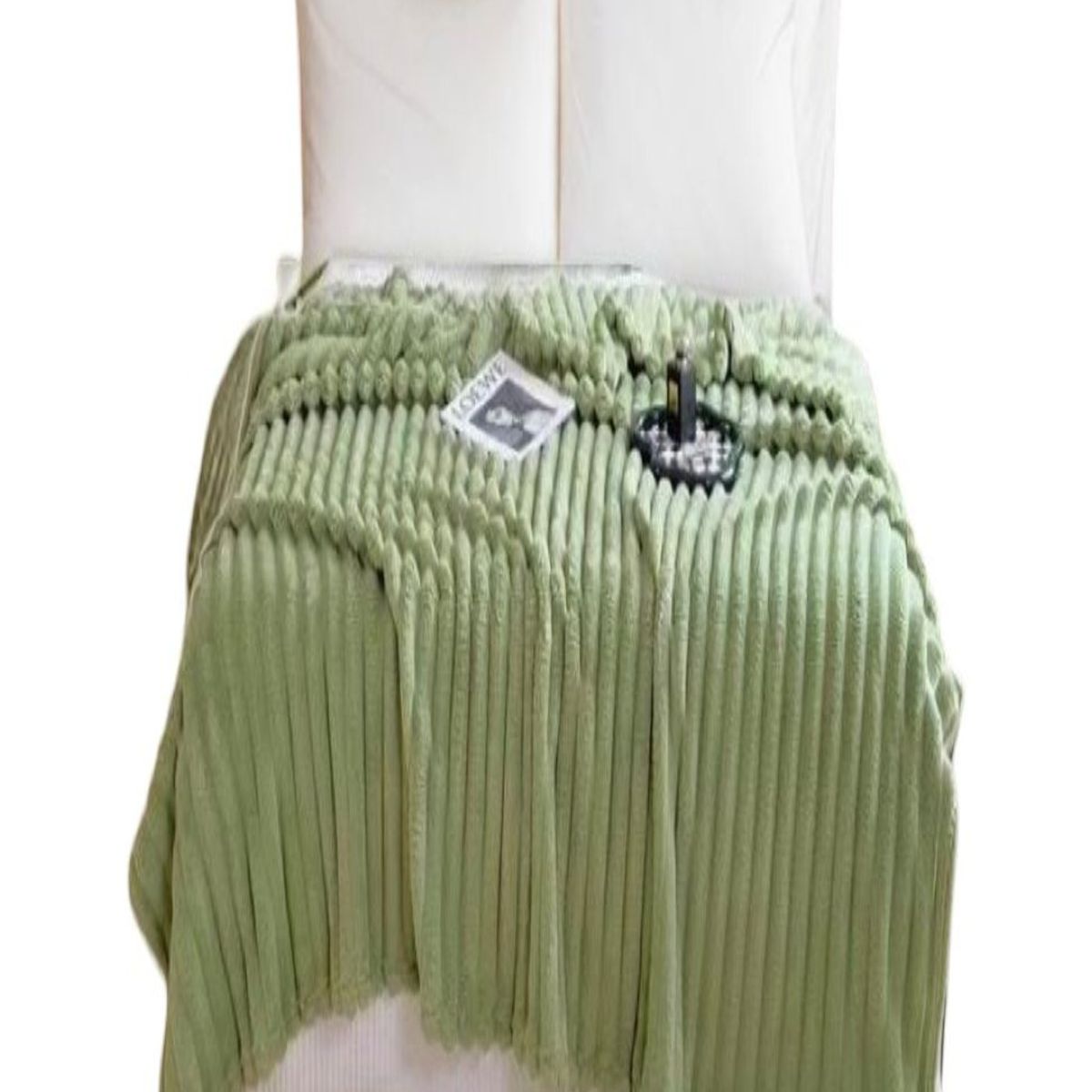 GENERICO - FRAZADA DE PLUSH Y SHERPA ELEGANTE