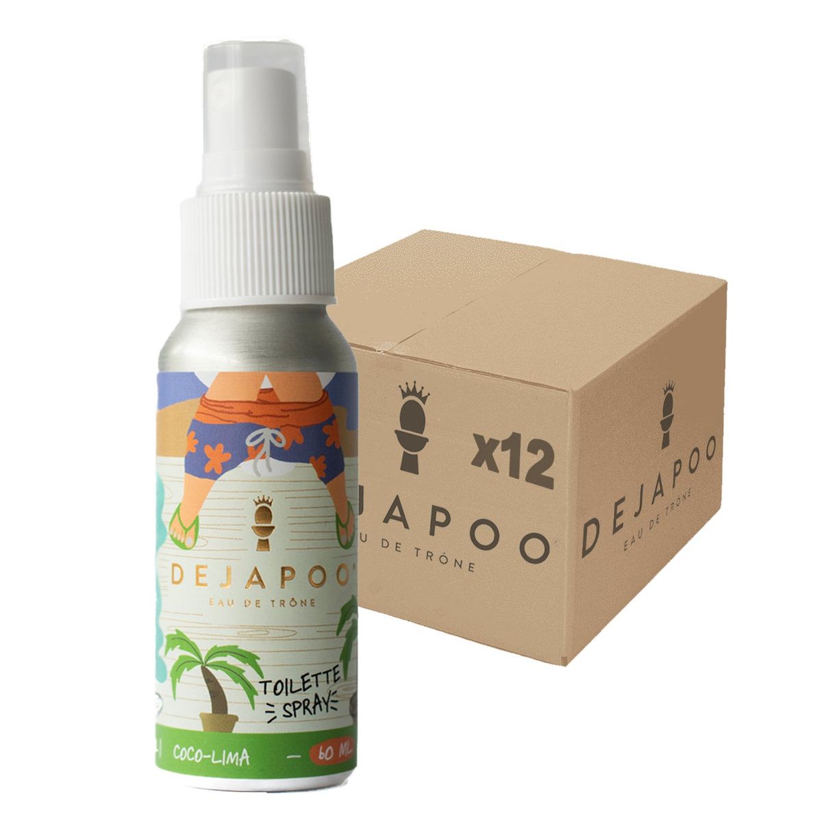 DEJAPOO - 12 Desodorante Para Wc Elimina Malos Olores Coco Lima