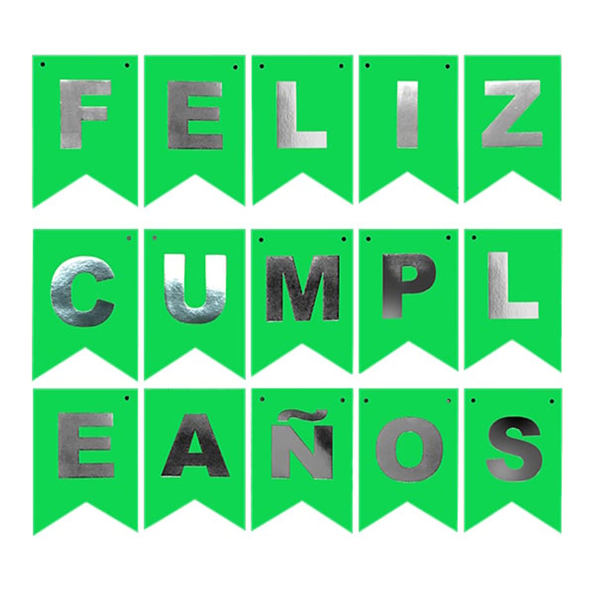 GENERICO - BANNER FC FLUOR VERDE X1 UNI