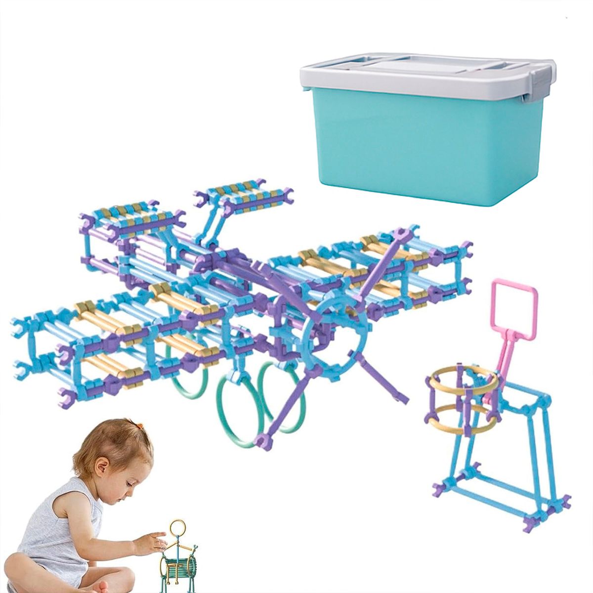EMETRES - Set De Bloques De Construcción Diy Creativos Para Niños 1000