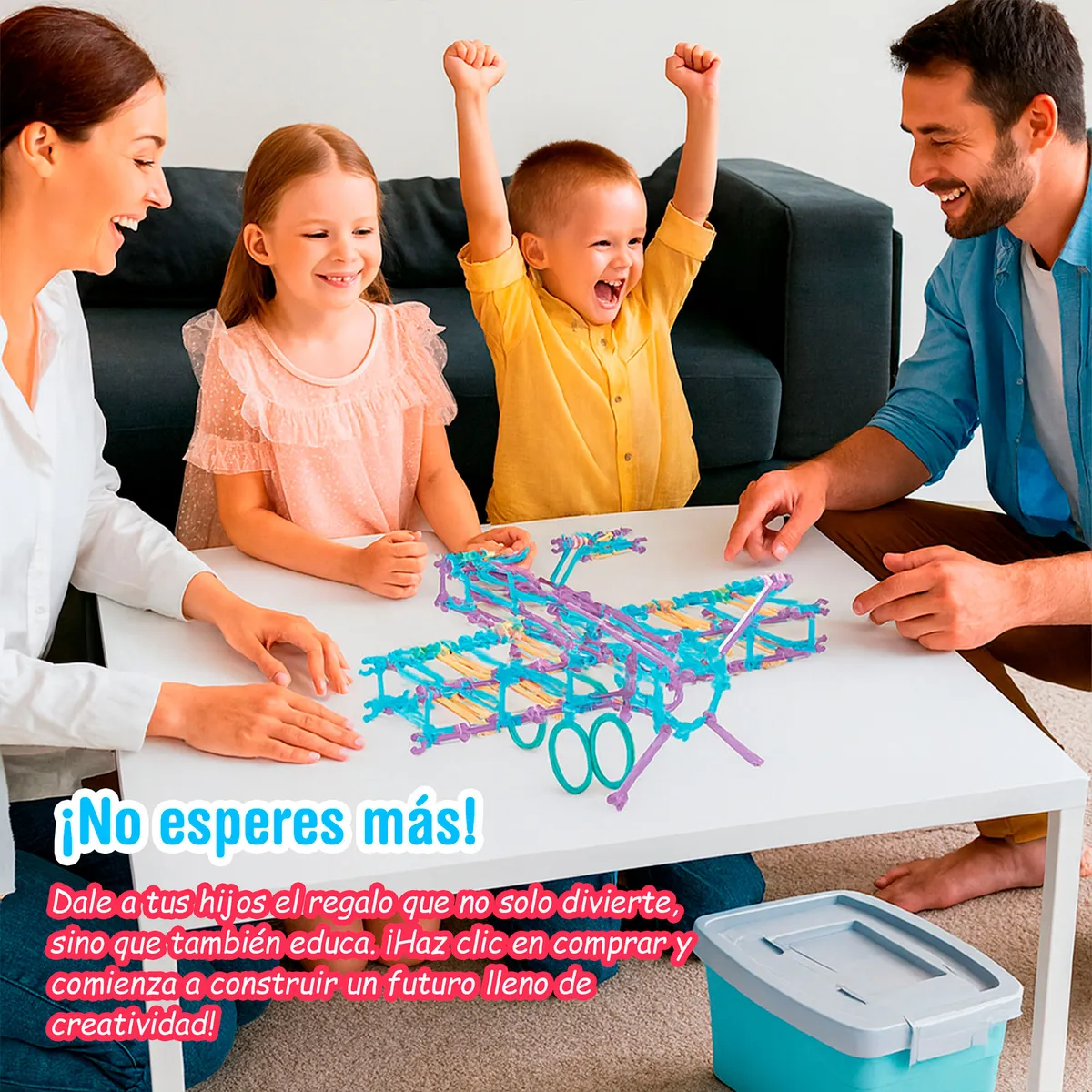 EMETRES - Set De Bloques De Construcción Diy Creativos Para Niños 1000