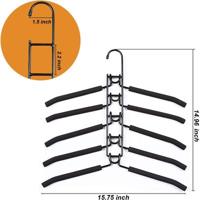 Imagen 2 del producto Colgadores Ropa Pack 1 Ganchos 5en1 Antideslizante