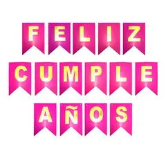 GENERICO - BANNER F.C. FUCSIA/DORADO 3 METROS X1 UNI