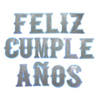 BANNER F.C. GLITTER CELESTE/PLATA 4 MT X1 UNI