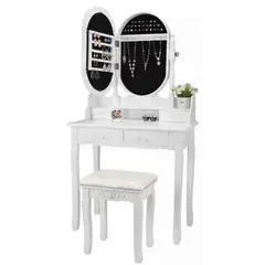 ECOMUSO - TOCADOR MARGARET 2X1 ESPEJO Y JOYERO EM064