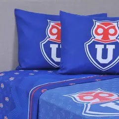 MASHINI - Juego De Sabanas U de Chile Classic 2 Plazas Azul