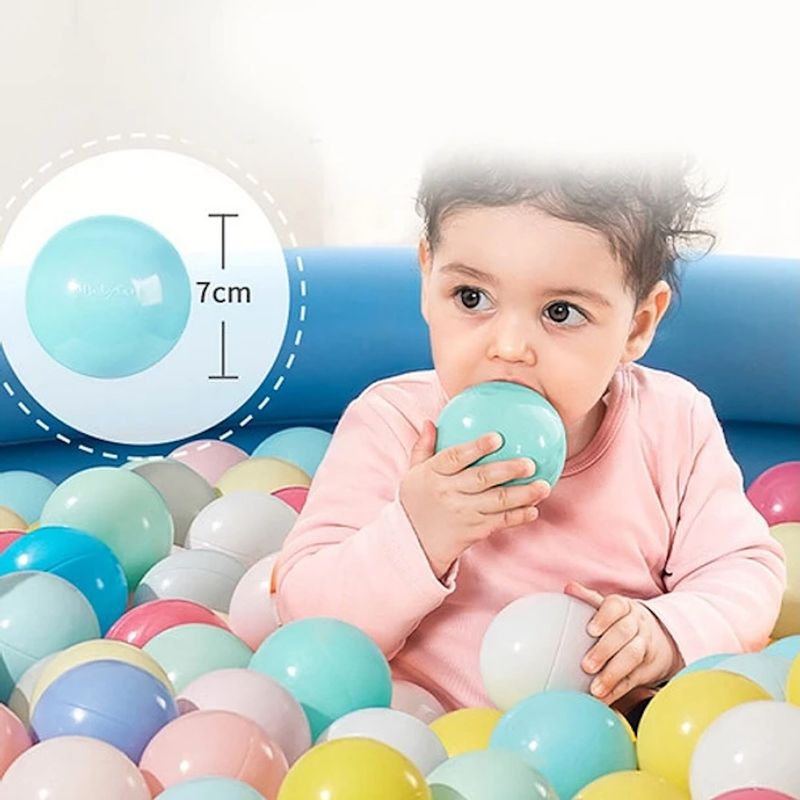 GENERICO - Pack 50 Pelotas Plásticas Para Piscina 7 Cm Infantil