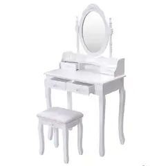 GENERICO - TOCADOR CATHLEEN ESPEJO OVALADO ROSAS EM065