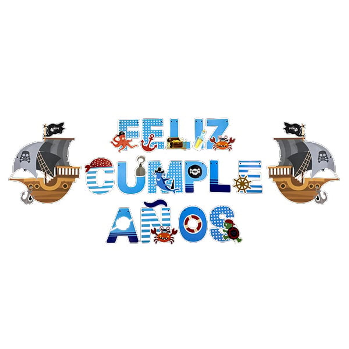 GENERICO - BANNER F.C. PIRATA 3 MT X1 UNI