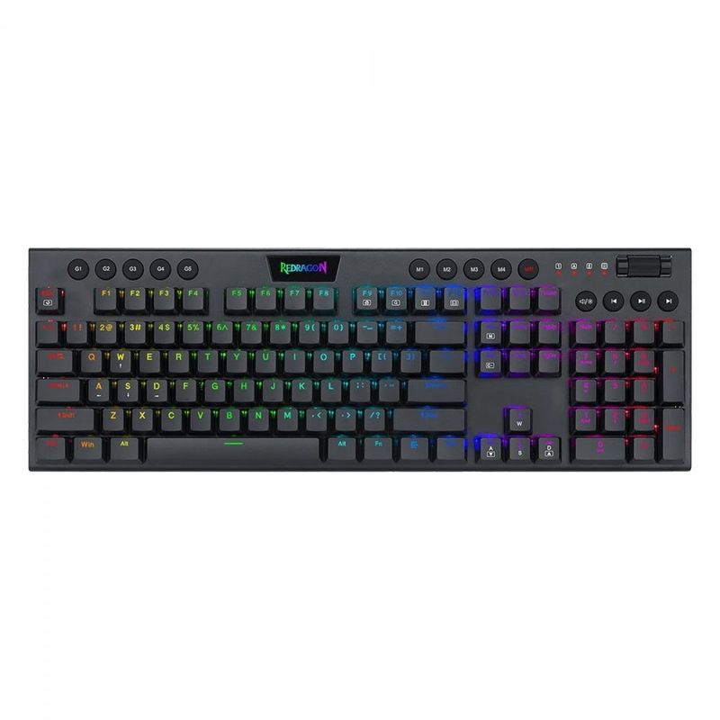 REDRAGON - Teclado Redragon K619 Horus Fs Gamer Cableado Red Español