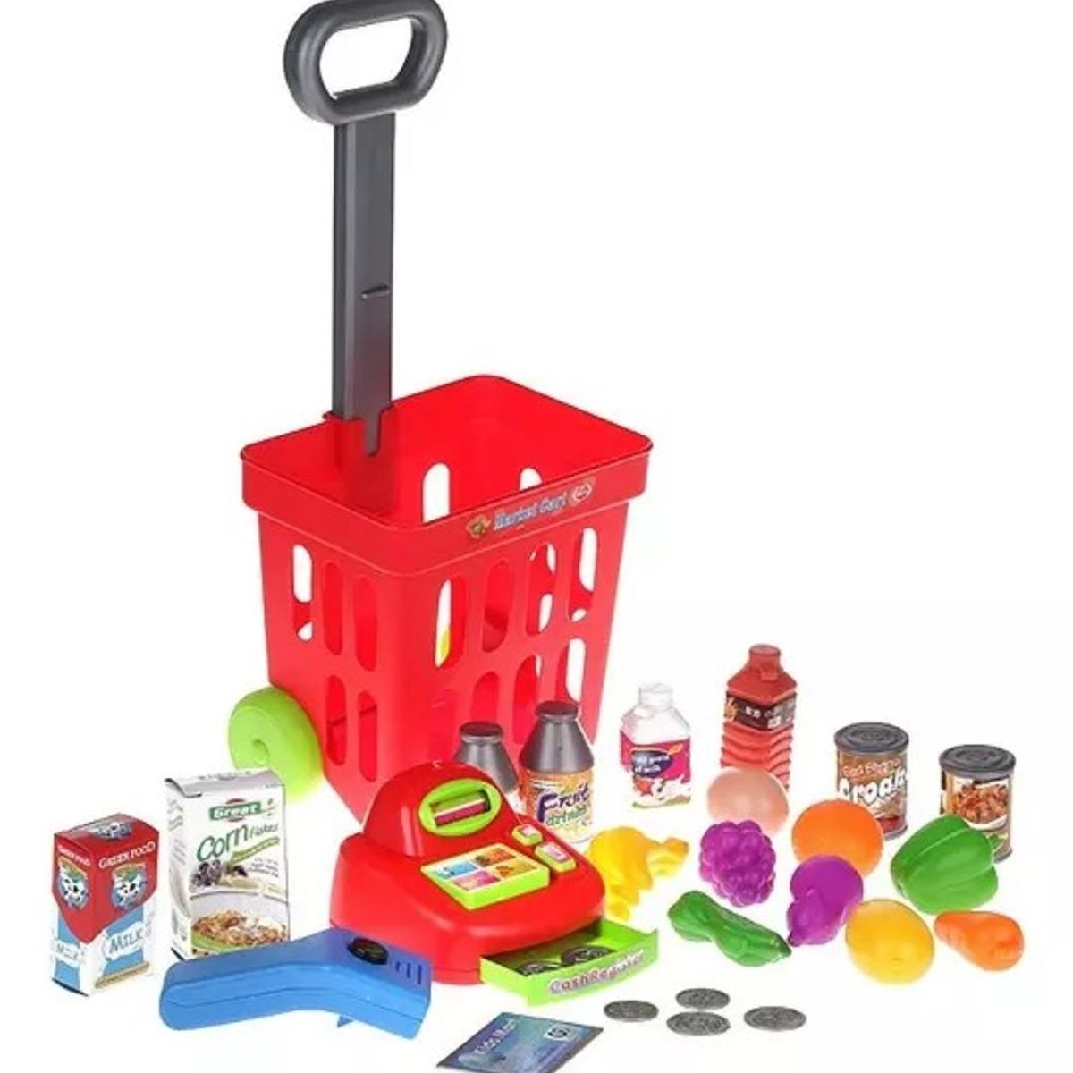 GENERICO - Mini Carrito Supermercado Niños Caja Registradora Sonido