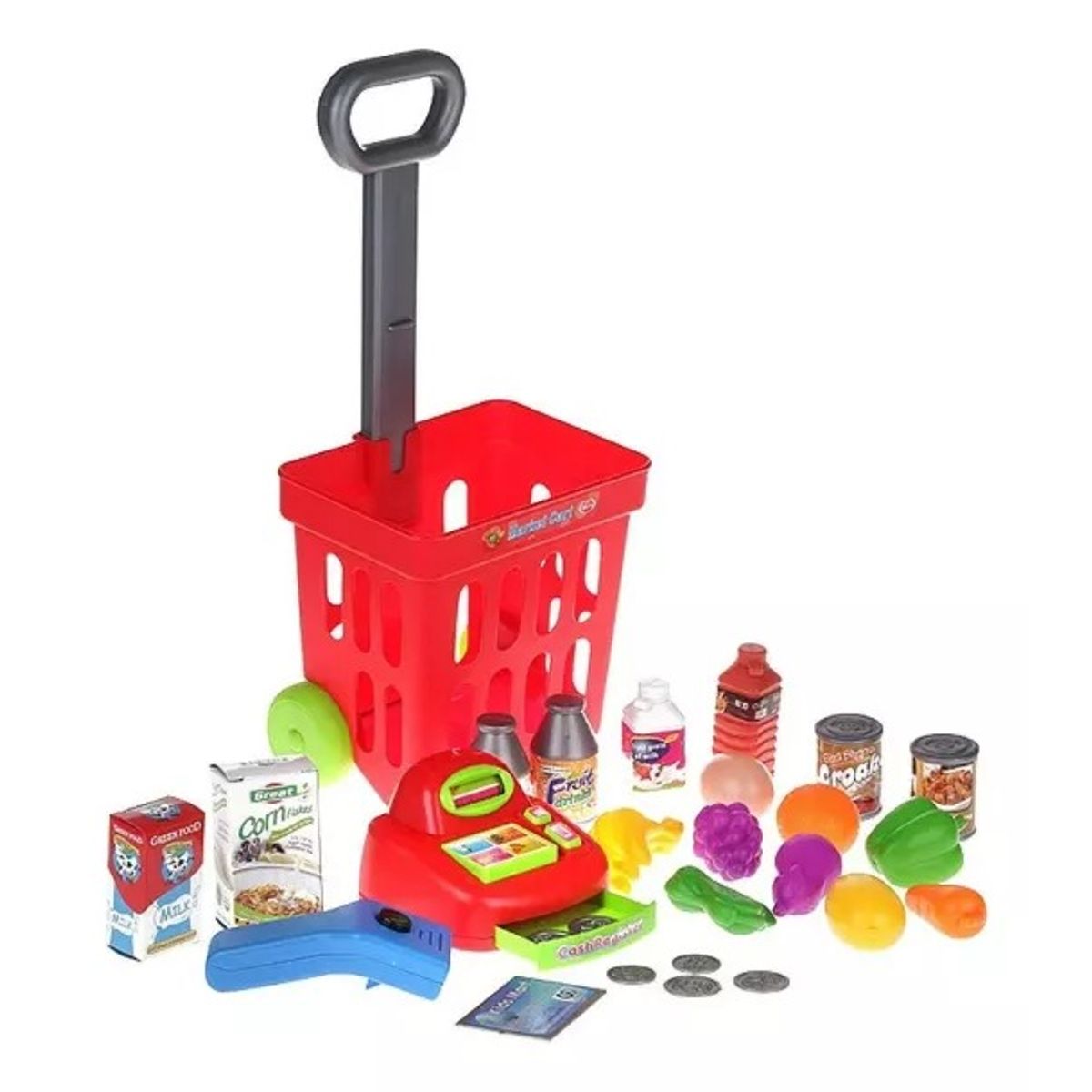 GENERICO - Mini Carrito Supermercado Niños Caja Registradora Sonido