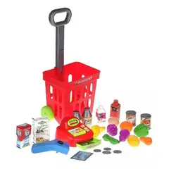 GENERICO - Mini Carrito Supermercado Niños Caja Registradora Sonido