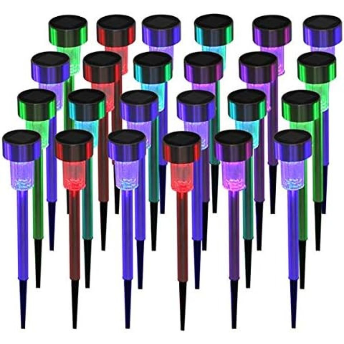 GENERICO - Estaca Solar de Jardín Multicolor