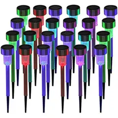 GENERICO - Estaca Solar de Jardín Multicolor