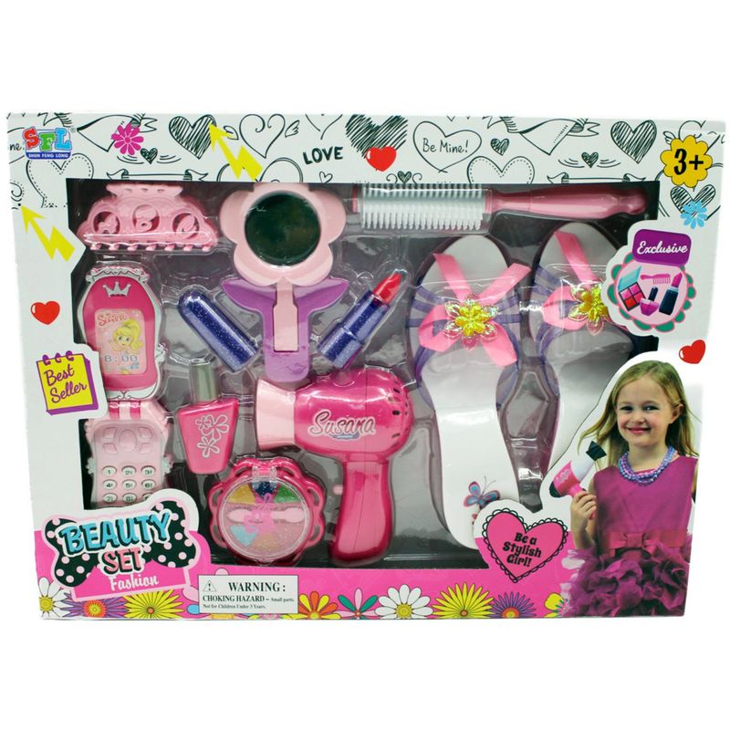 GENERICO - Set Fashion Juguete 11 Accesorios De Belleza - SC