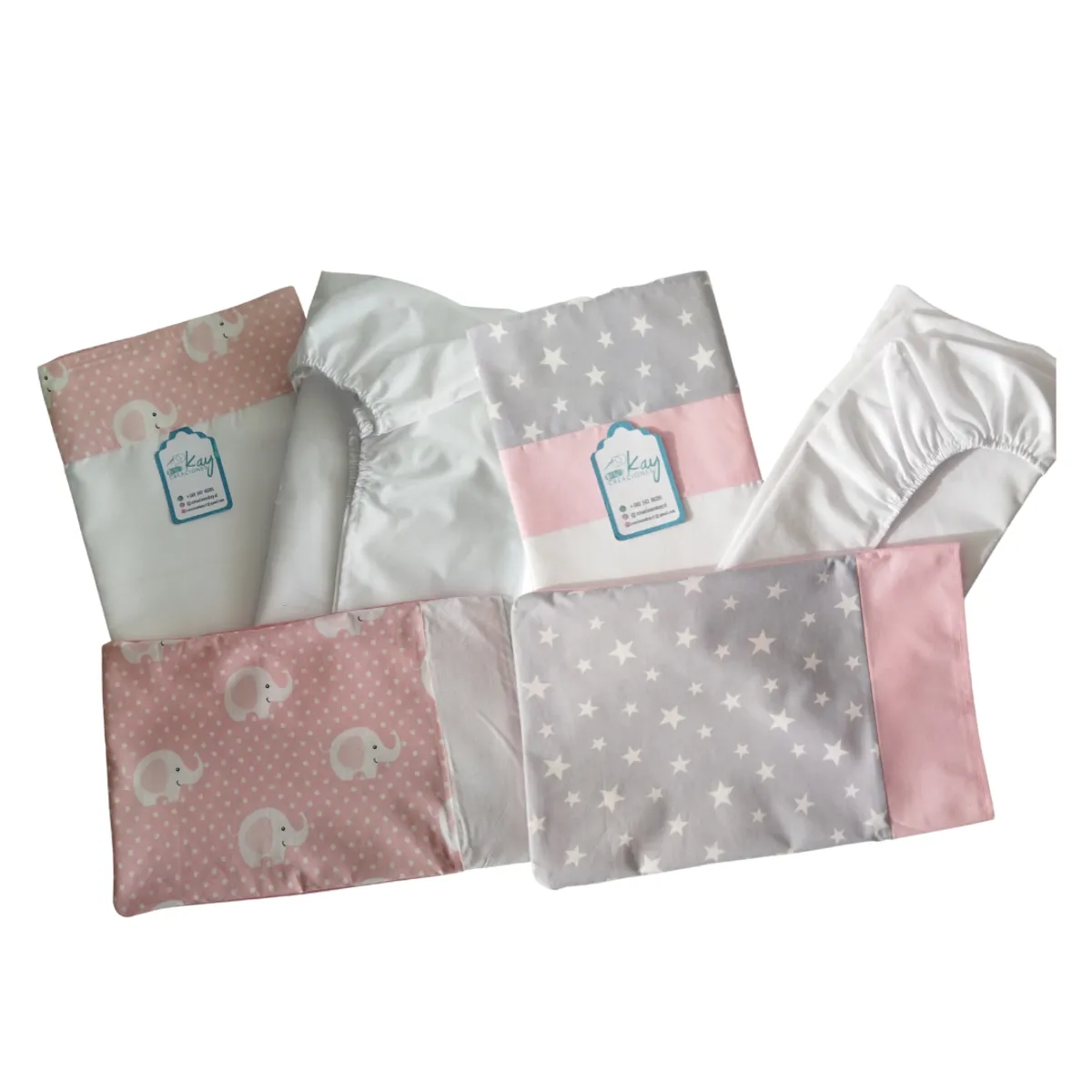 GENERICO - Pack de 2Juego de sabana cuna colecho bebe