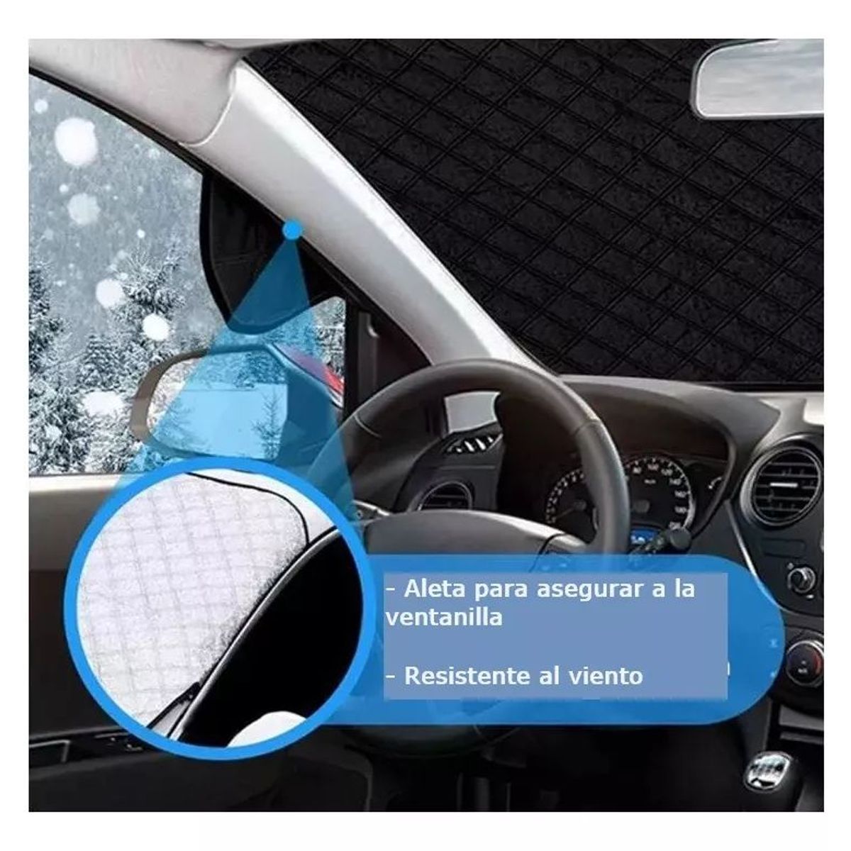 KUANGYE - Funda Protectora Sol Y Nieve Cubreparabrisas Para Automóvil