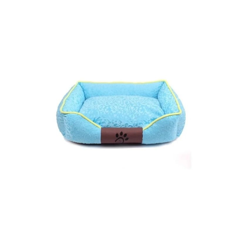 GENERICO - Cama Mascota Ultrasuave Gato Perro 56x46 Cm Celeste