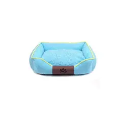 GENERICO - Cama Mascota Ultrasuave Gato Perro 56x46 Cm Celeste