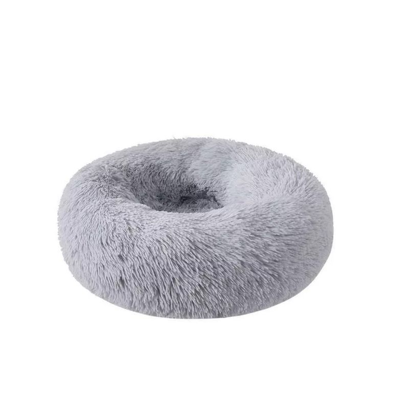 GENERICO - Cama Antiestrés Peluda Para Mascotas 70 Cm Grey