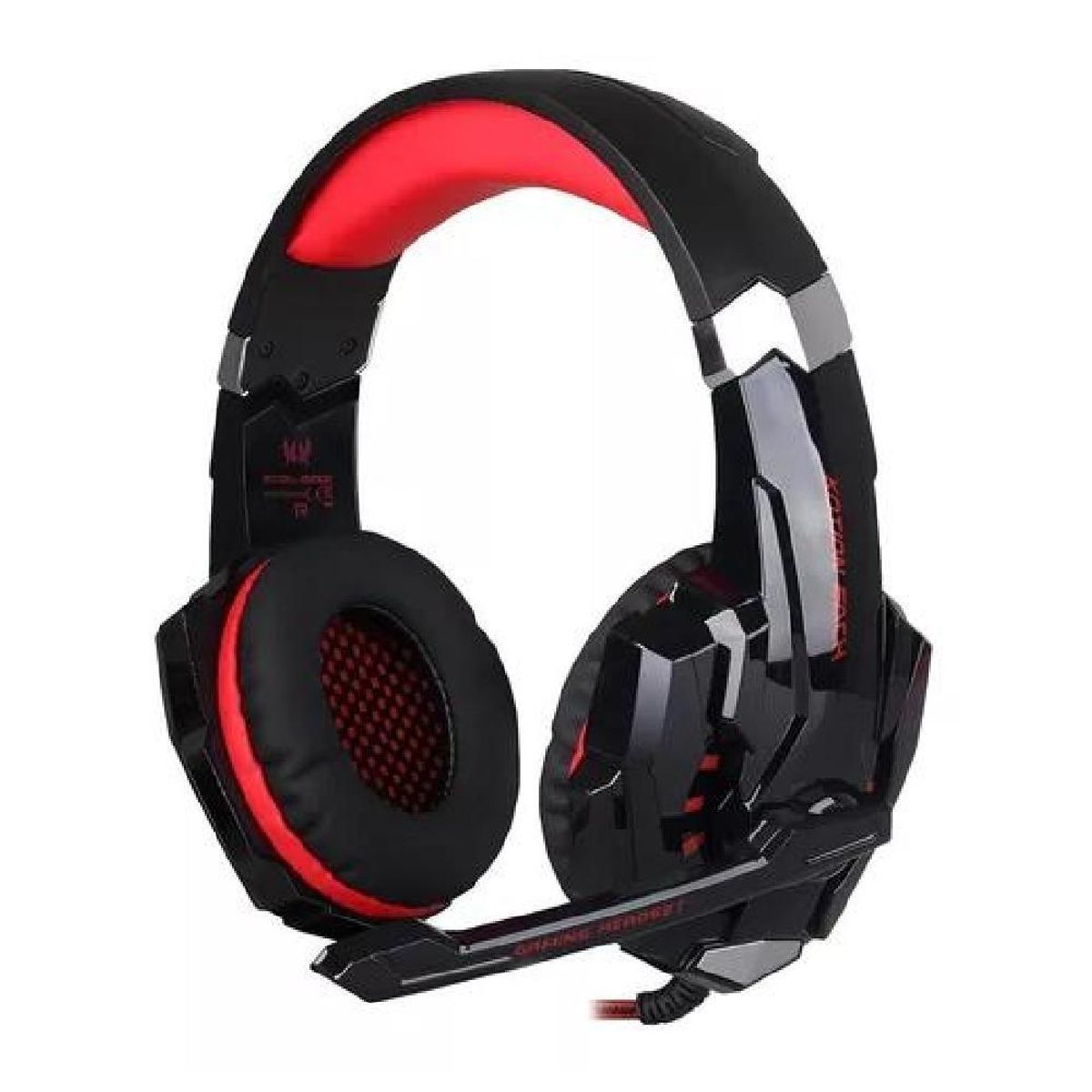 GENERICO - Auriculares gamer inalámbricos Kotion Each G9000 black y red LED